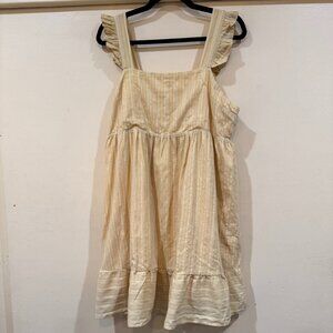 Yellow Mittoshop Flutter Sleeve Sundress